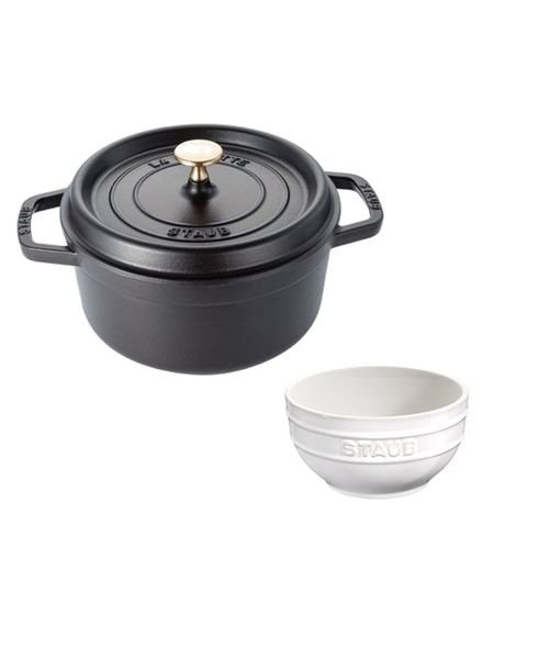 期間限定】STAUB ココットラウンド22㎝ ベーシックセット*0146 | ツヴィリング J.A. ヘンケルス（ツヴィリング  ジェイエーヘンケルス）の通販 - u0026mall