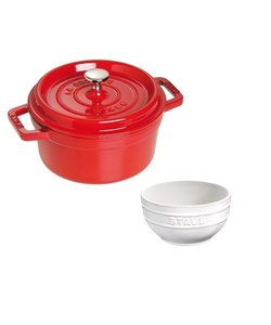 【期間限定】STAUB ココットラウンド22㎝ ベーシックセット*0146