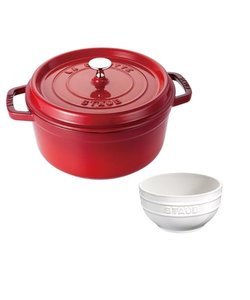 【期間限定】STAUB ココットラウンド24㎝ ベーシックセット*0147