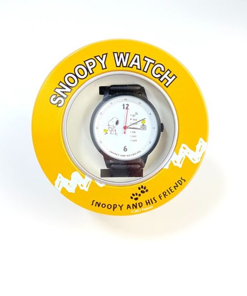 Peanuts スヌーピー デイデイト付ウォッチ Bk 腕時計 アクセサリー ブラック グッズ 日本製 Perfect World パーフェクトワールド の通販 Mall