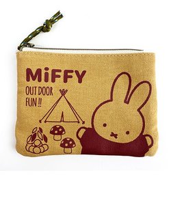 ミッフィー miffy キャンプシリーズ ティッシュポーチ ポーチ ケース 小物入れ ティッシュ ブラウン グッズ 