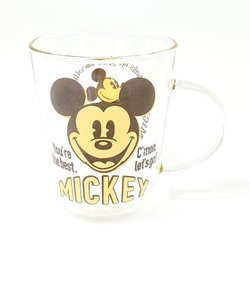 ディズニー ミッキー 耐熱ガラスマグ コップ 食器 マグカップ Disney グッズ 