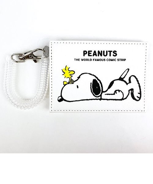 スヌーピー Snoopy シングルパスケース ネソベリ パスケース バッグ ポーチ ケース 小物入れ シングル ホワイト Mcor Perfect World パーフェクトワールド の通販 Mall