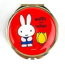 ミッフィー チューリップ miffy and tulips ミラー RD コンパクトミラー 手鏡 レッド グッズ  (MCOR)