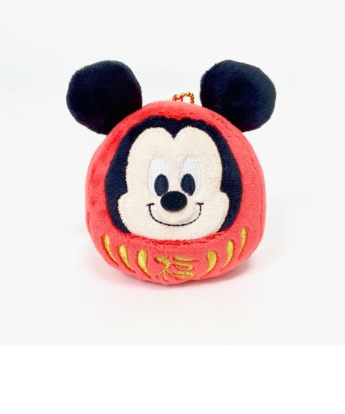ディズニー ミッキー ミッキー ダルマ マスコット ミッキー&ミニー ミッキーマウス 贈り物 ストラップ Disney レッド