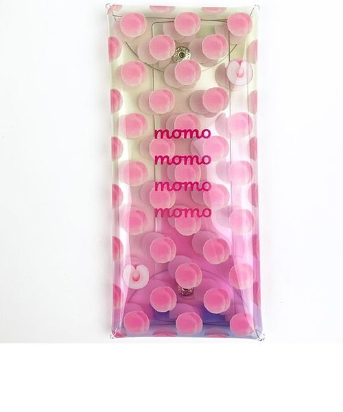 モモ クリア マルチケース ペンケース 小物入れ ポーチ 桃 おもしろ ピンク Perfect World パーフェクトワールド の通販 Mall