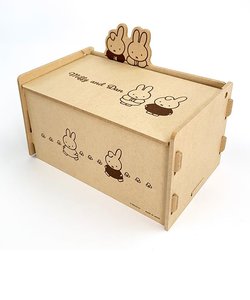 ミッフィー 簡単組立 ふた付 収納 ボックス ミッフィー＆ダーン 片付け 小物入れ 日本製