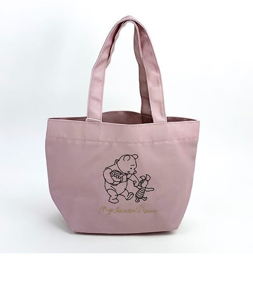 ディズニー くまのプーさん プーさん ミニトートバッグ ピンク ふんわり トート バッグ ランチ Perfect World パーフェクトワールド の通販 Mall