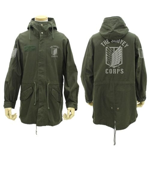 最大の割引 エンブレム 調査兵団 進撃の巨人 M 51ジャケット Cospa Xlサイズ カーキ モッズコート その他雑貨 Jewelryhistorians Org