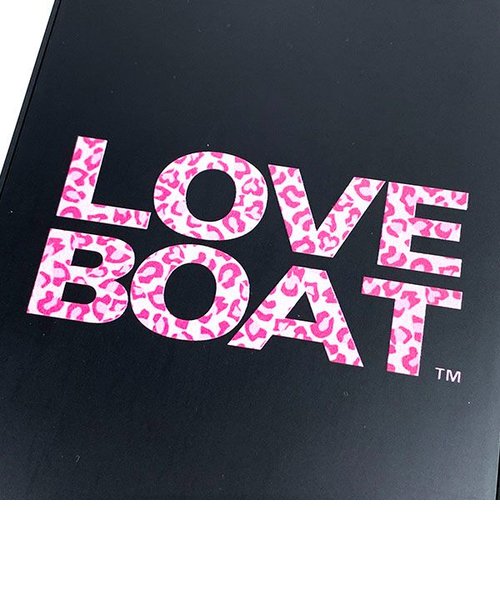 LOVE BOAT ロゴミラーBLACK×PINK LEOPARD ラブボート ラブボ 鏡 メイク