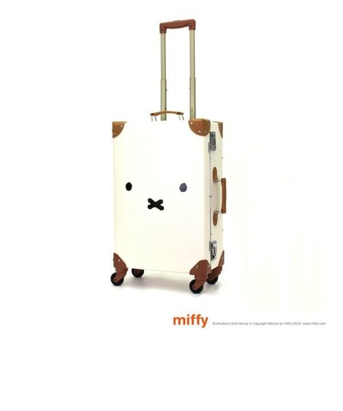 ミッフィー miffy トランク M フェイスナチュラル スーツケース 36L