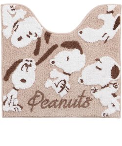 スヌーピー PEANUTS トイレマット フラッフィー  BE ベージュ 58×60