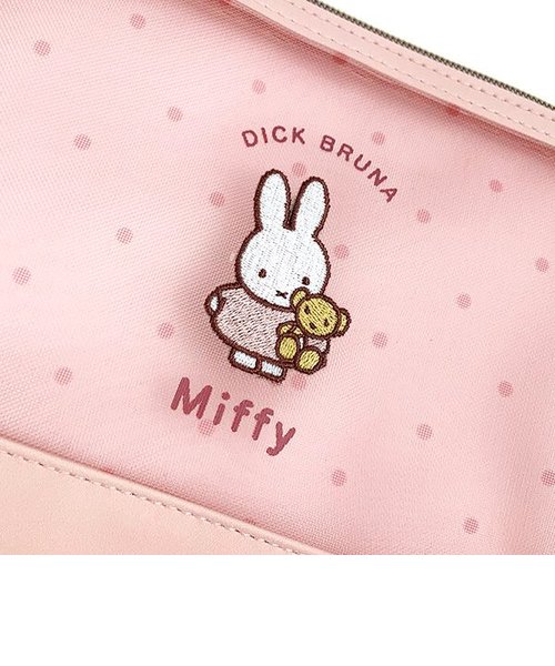 ミッフィー miffy フラットポーチ くまちゃん PK ピンク シャーベットメッシュシリーズ PERFECT  WORLD（パーフェクトワールド）の通販 &mall