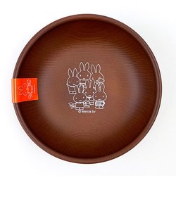 ミッフィー miffy ラウンドプレートS 皿 ブラウン S 日本製