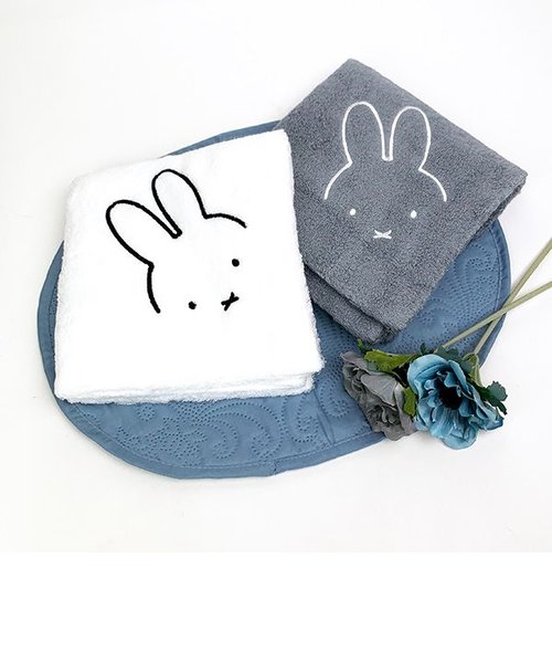 ミッフィー miffy クッションカバー カバー グレー 西川 日本製 今治