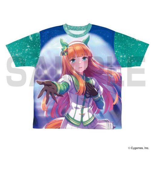 ウマ娘 サイレンススズカ 両面フルグラフィック Tシャツ ブルー S