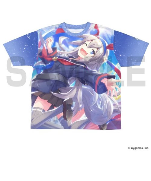 ウマ娘 サイレンススズカ 両面フルグラフィック Tシャツ ブルー XL