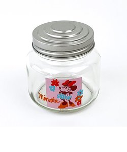 ディズニー レトロ瓶 ミニーマウス キャンディーポット クリア 日本製