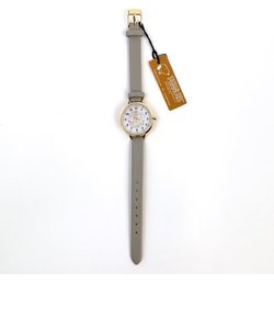 スヌーピー 水彩イラストウォッチ PEANUTS 腕時計 グレー
