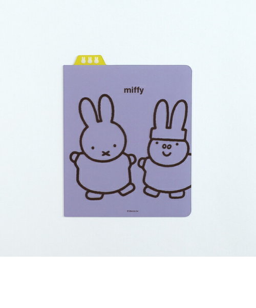 ミッフィー miffy リングノート用下敷き（スクエア) 文房具 パープル 日本製