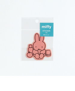 ミッフィー miffy ステッカー(ピンク） シール 日本製
