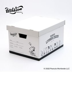 スヌーピー スローイングボックス（ホワイト） 収納BOX PEANUTS WSP