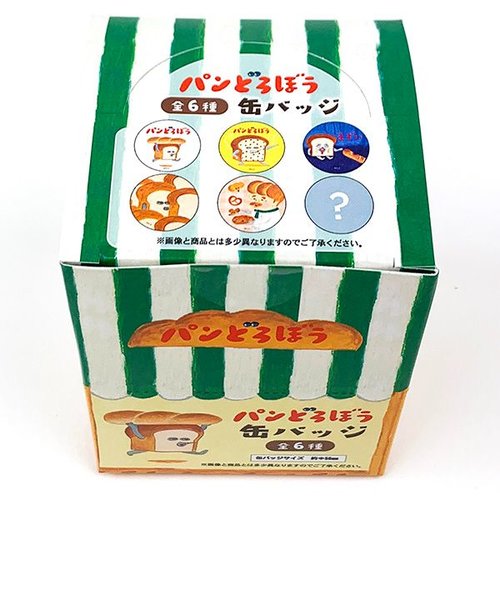 パンどろぼう 缶バッジ 1ＢＯＸ6個入 BOXセット 全6種 コレクション