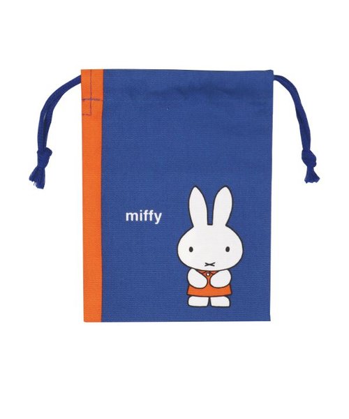 ミッフィー miffy ミニ巾着袋（うさこちゃん） 絵本シリーズ ブルー Dick Bruna  日本製
