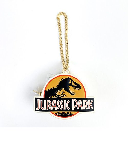 ジュラシックパーク アンブリン/ダイカットロゴポーチチャーム Jurassic Park  アイボリー  映画