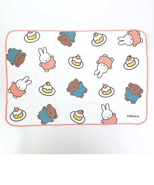 ミッフィー 吸水マット（ケーキ） MIFFY and BORIS スイーツパティスリーシリーズ ピンク 布巾   日本製