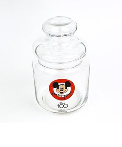 ディズニー100周年 ガラスキャニスター ミッキーレトロポップ Disney 保存瓶 日本製