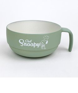 スヌーピーSNOOPY 木目調スタッキングマグ シェフ グリーン スープカップ キッチン
