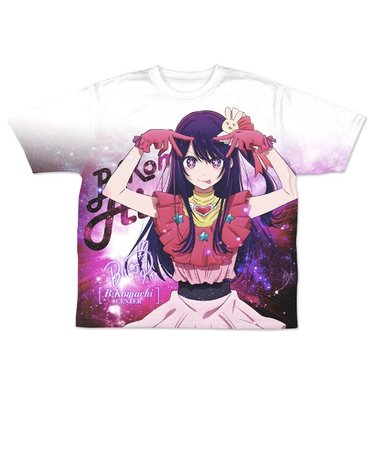 推しの子 星野アイ 両面フルグラフィックTシャツ（M） 衣類 ホワイト