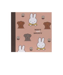 ミッフィー＆スナッフィー スクエアメモ（ピンク） 文具 文房具 miffy and snuffy 23AW 日本製