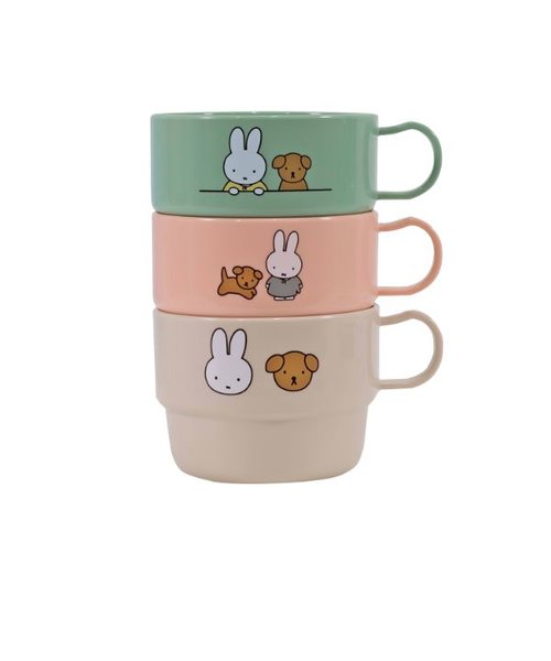 ミッフィー＆スナッフィー プラコップ（3コセット） ランチ miffy and snuffy 23AW 日本製