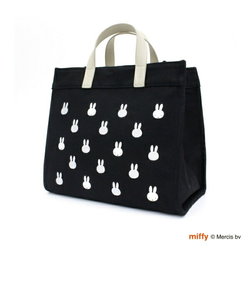 ミッフィー miffy モノグラム 2WAYトートバッグ（M) フェイスブラック