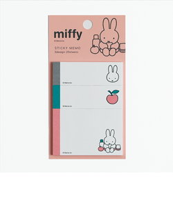 ミッフィー miffy スティッキーメモ（ピンク） 付箋 文具 日本製