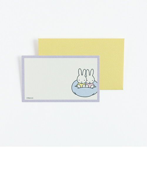 ミッフィー miffy ミニカードセット（パープル） レターセット 文具 日本製