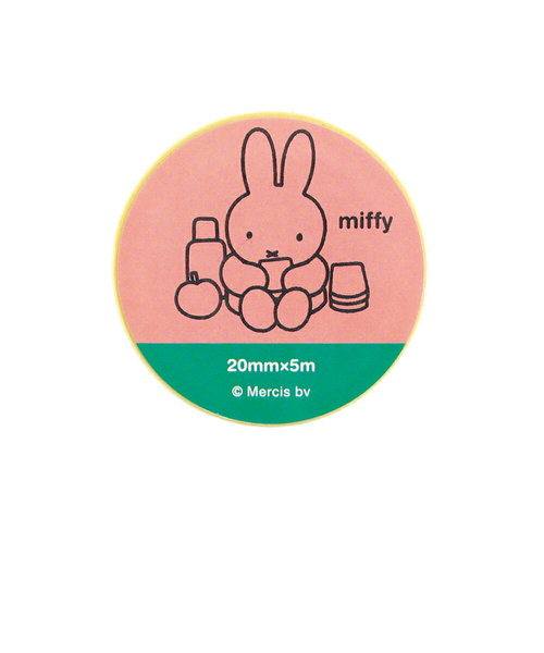 ミッフィー miffy 金箔マスキングテープ（picnic） 文具