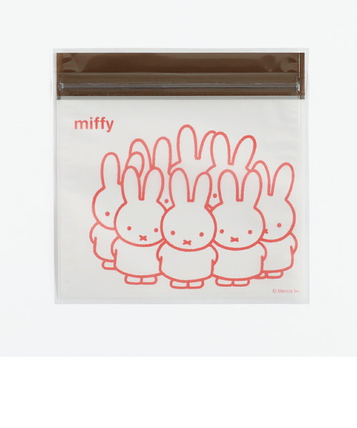 ミッフィー miffy ジッパーバッグ（グレー） 小物入れ ラッピング 日本製