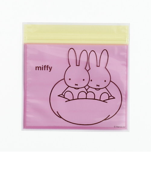 ミッフィー miffy ジッパーバッグ（パープル） 小物入れ ラッピング 日本製