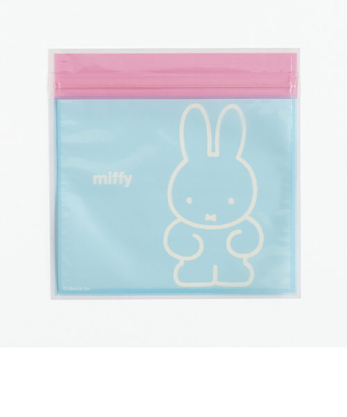 ミッフィー miffy ジッパーバッグ（ブルー） 小物入れ ラッピング 日本製