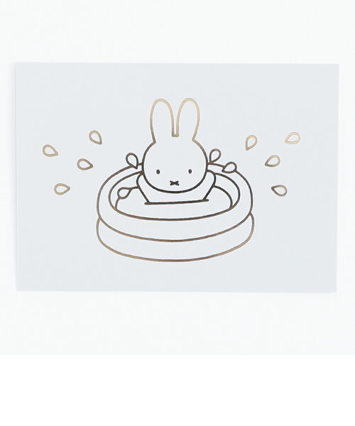 ミッフィー miffy ポストカード（splash） ハガキ 文具 日本製