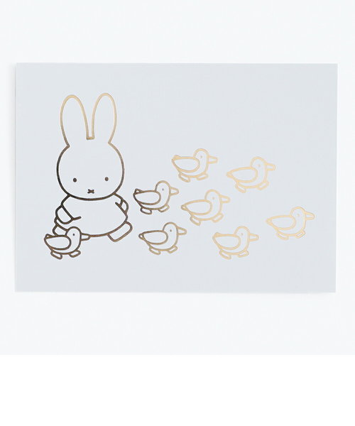 ミッフィー miffy ポストカード（walking） ハガキ 文具 日本製