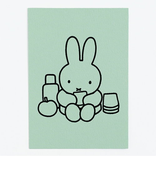 ミッフィー miffy ポストカード（green） ハガキ 文具 日本製