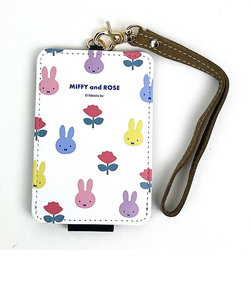 ミッフィー  MIFFYandROSE ICカードケース 総柄 社員証 定期入れ