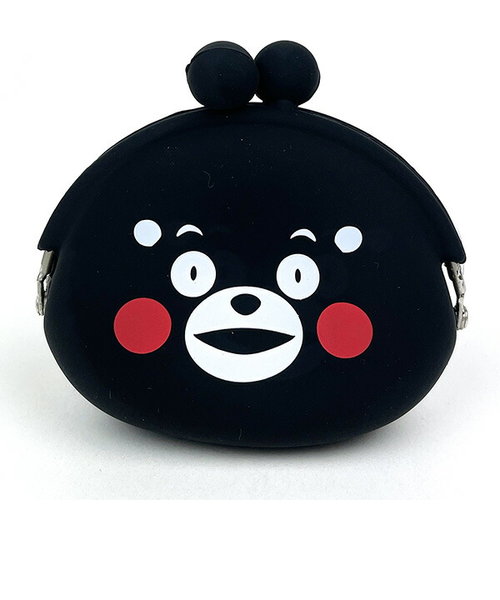 くまモン Kumamon シリコンがまぐち ブラック 小銭入れ 財布