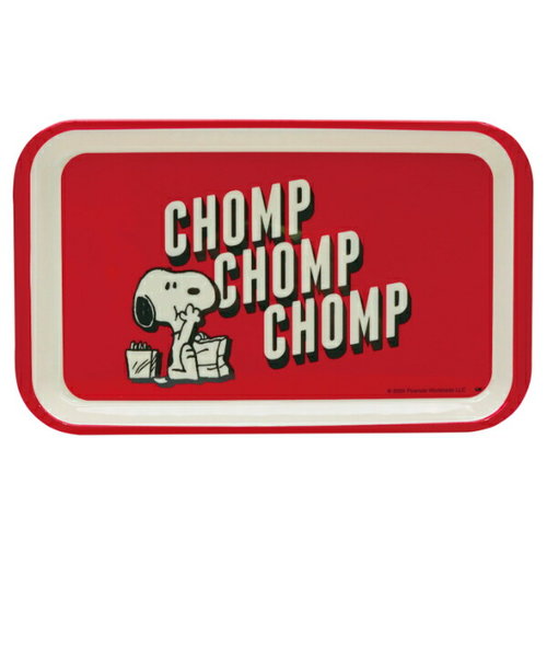 スヌーピー メラミントレー（Ｓ） CHOMP SNOOPY レッド