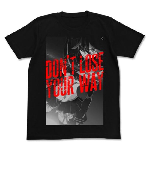 キルラキル Don’t lose your way Tシャツ (M) ブラック