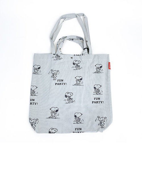 スヌーピー ジャガードトートバッグ (グレー) ルートート (ROOTOTE) SNOOPY